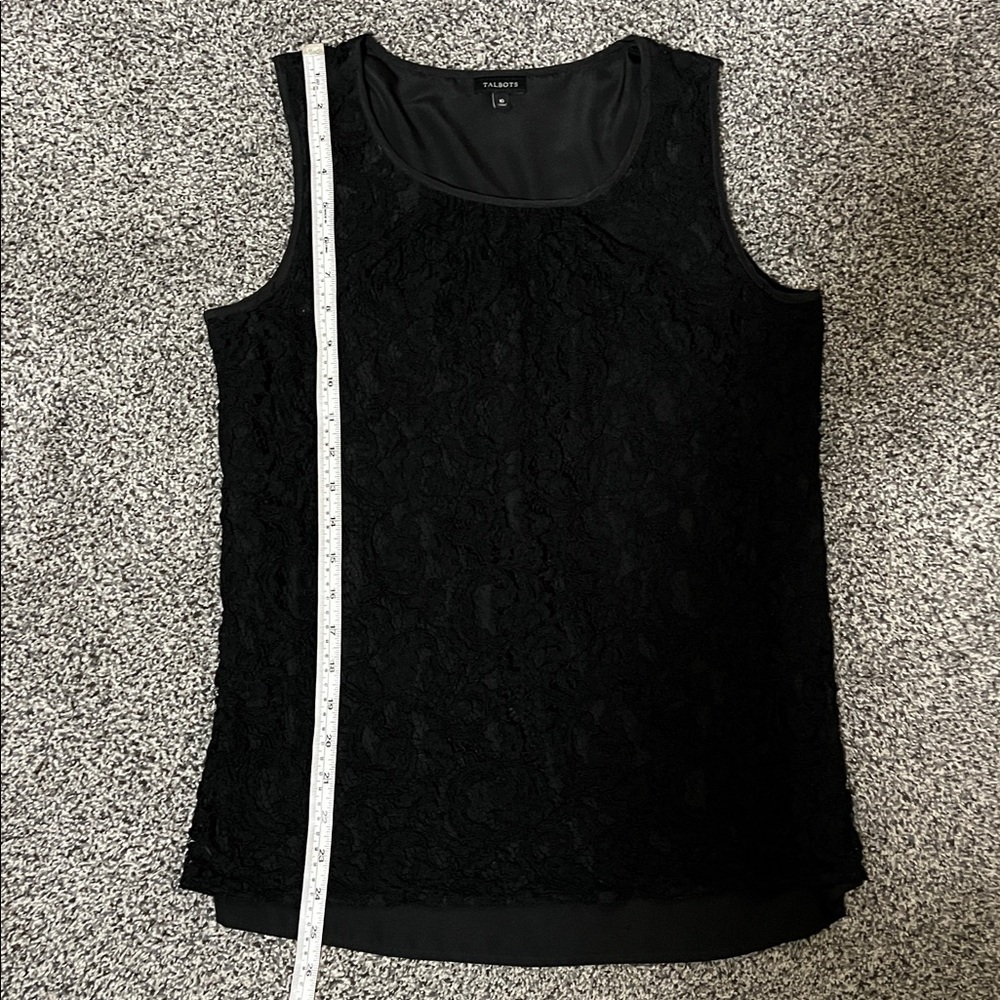 Talbots Black Lace Tank Top - Picture 7 of 7